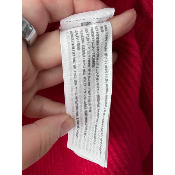 Abercrombie & Fitch Women's Classic Easy Turtleneck Ribbed Sweater Pink Size XS - Picture 9 of 14